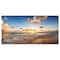 Designart - Sunrise on Beach of Caribbean Sea - Large Seashore Canvas Art Print